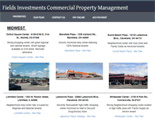 Tablet Screenshot of fieldsinvestments.com